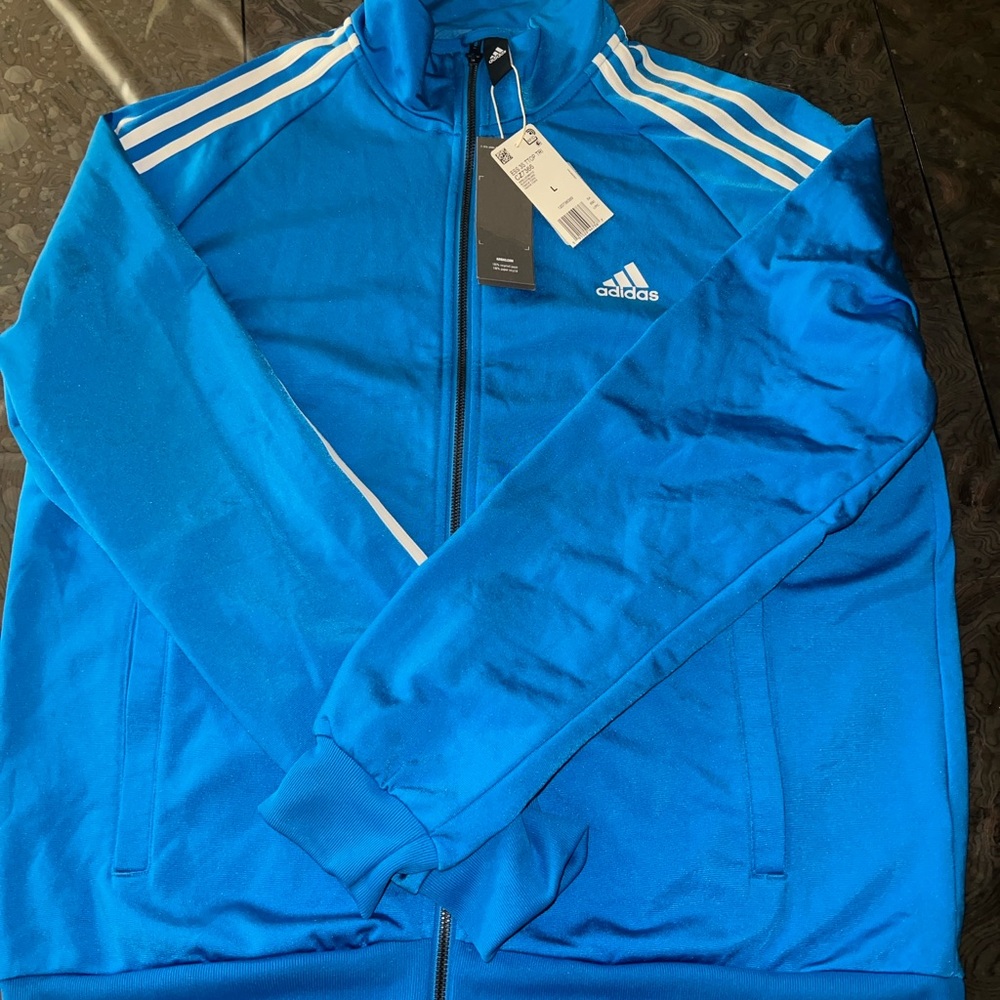 Adidas Men's Vibrant Blue Windbreaker